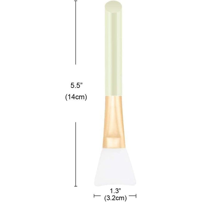 3-Piece Multicolor Silicone Facial Mask Brush Set for Precise, Mess-Free Skincare Application