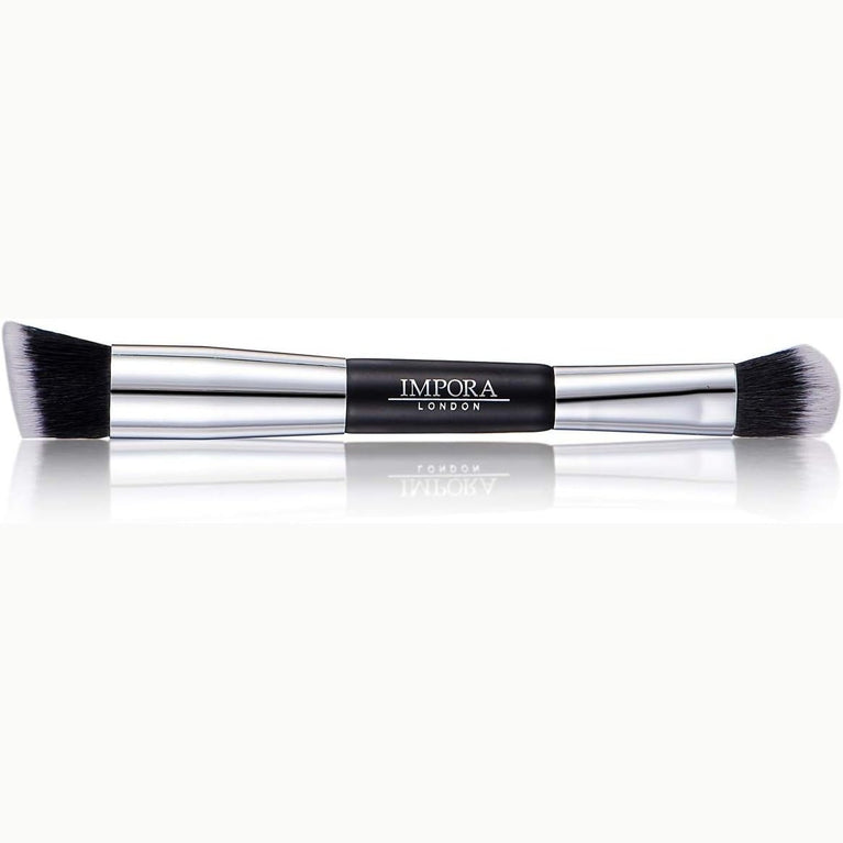 Impora London Double-Sided Foundation Brush - For Buffing, Blending, Contouring and Highlighting