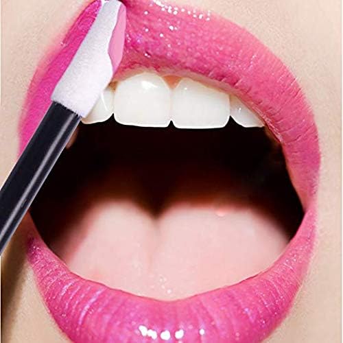 200-Count Black Disposable Lip Gloss Brushes: Makeup Application Tools for Lipstick and Mascara