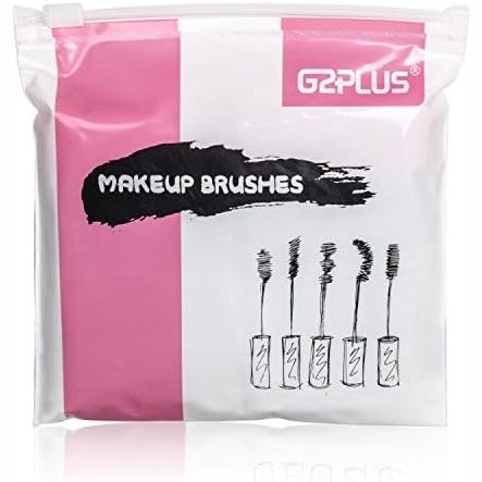 100PCS Glitter Pink Disposable Eyelash Mascara and Lip Brushes Set - 50PCS Eyelash Spoolies and 50PCS Lip Wands for Eyelash Extensions