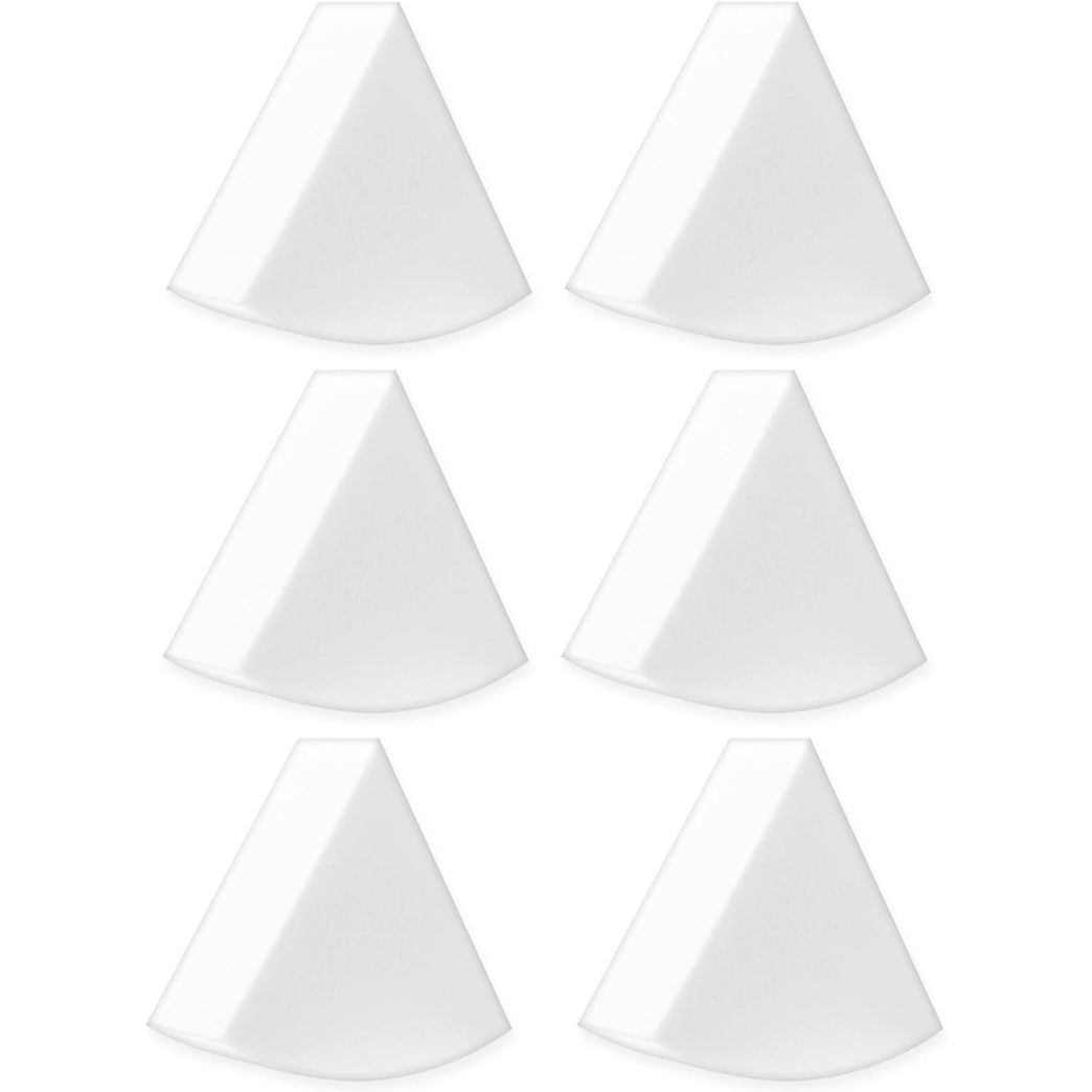 6-Piece Ultra-Soft Non-Latex Makeup Sponge Set for Facial Application and Nail Art