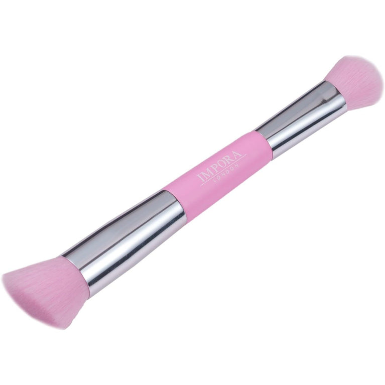 Impora London Double-Sided Foundation Brush - For Buffing, Blending, Contouring and Highlighting