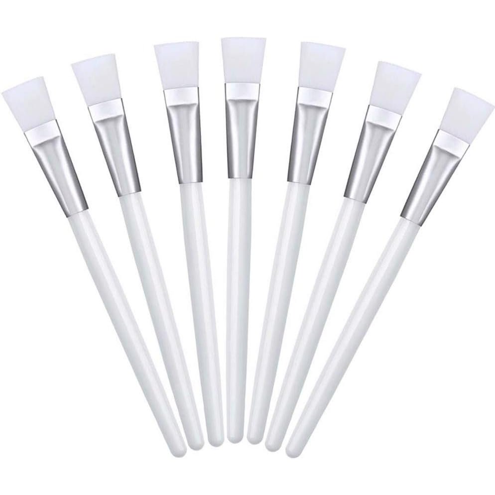 24-piece set of multi-functional soft silicone facial mask brushes for skincare applications, suitable for sensitive skin