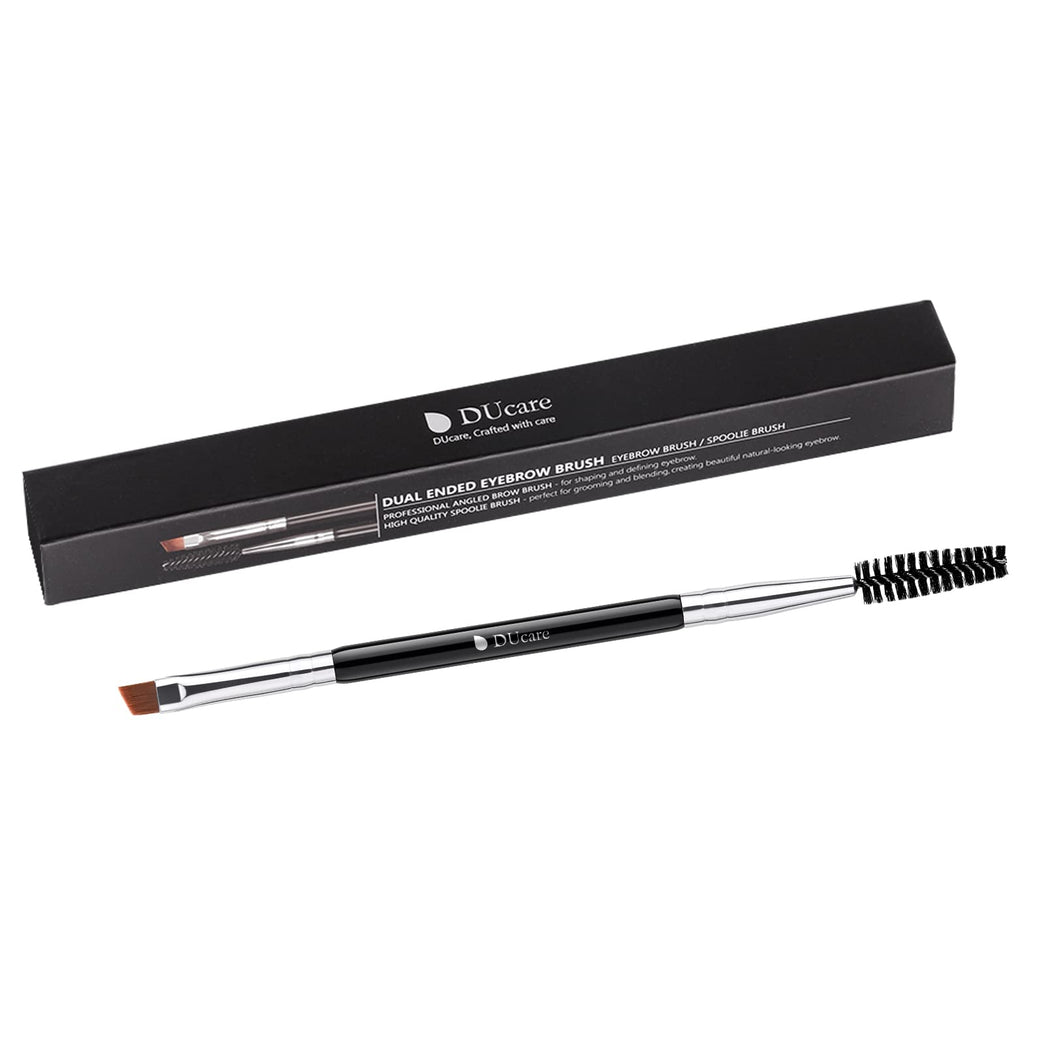 Eyebrow Defining Duo Brush Set with Spoolie and Angled Brow Brush
