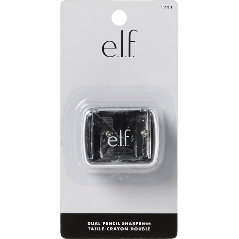 e.l.f Compact Dual-Pencil Sharpener: A Convenient, Travel-Friendly, Easy-to-Clean Tool for Precise Makeup Application
