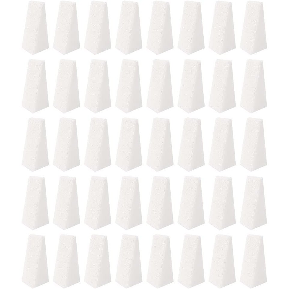 40-Piece Set of Triangle Shaped Nail Art and Makeup Sponges, Hypoallergenic Cosmetic Sponge