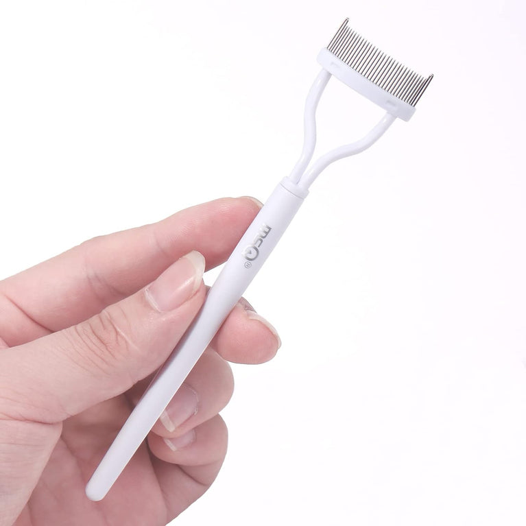 Eyelash Grooming Tool with Curved Comb for Flawless Mascara Application