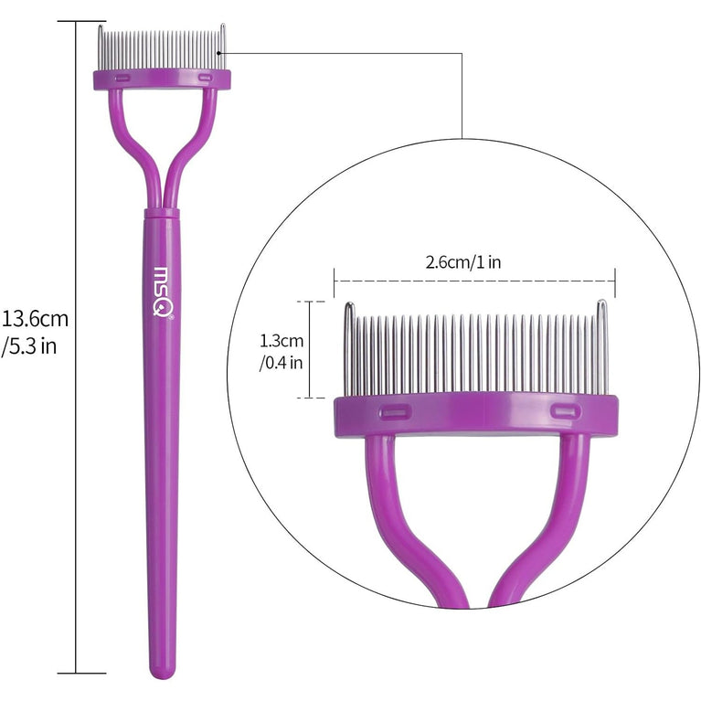 Eyelash Grooming Tool with Curved Comb for Flawless Mascara Application