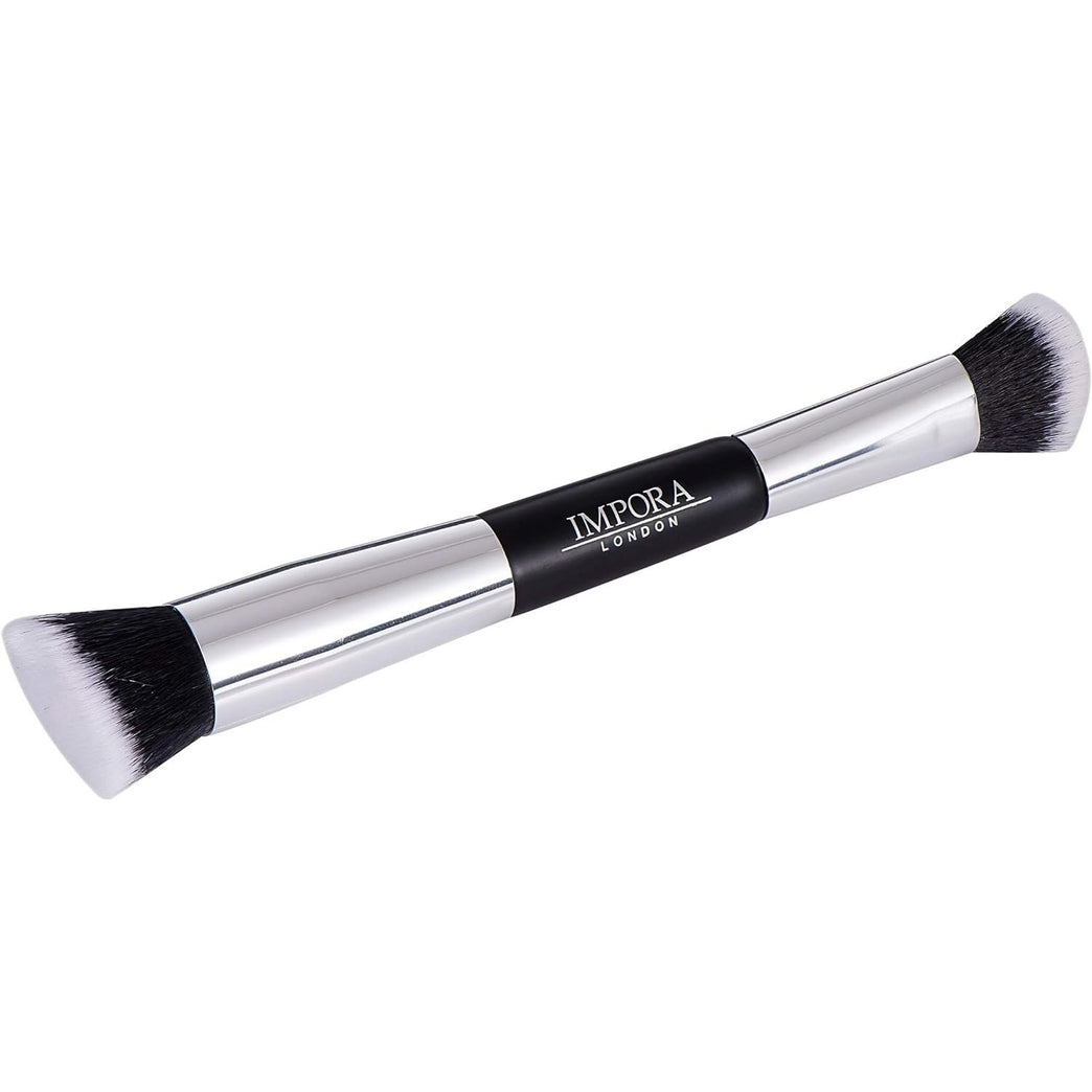 Impora London Double-Sided Foundation Brush - For Buffing, Blending, Contouring and Highlighting