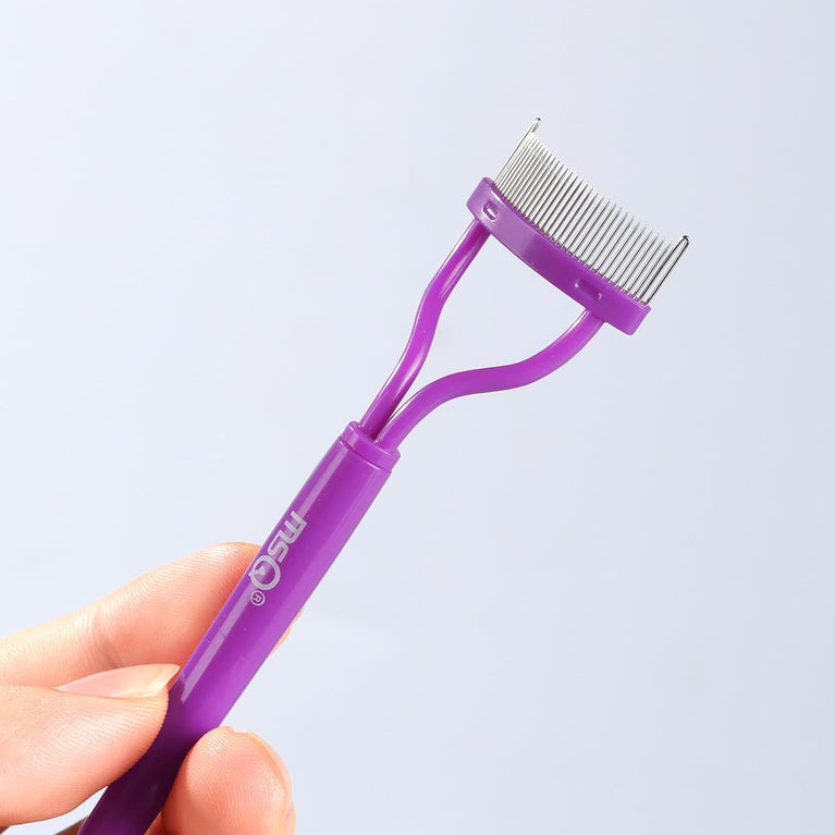 Eyelash Grooming Tool with Curved Comb for Flawless Mascara Application