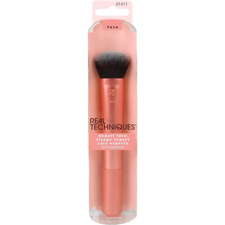 Pro-Grade Face Makeup Brush for Liquid, Cream Foundation, Blush, and Bronzer