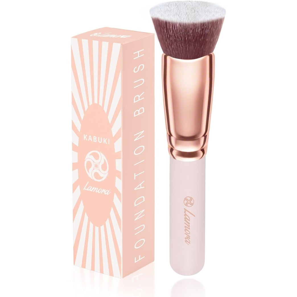 Superior Quality Kabuki Flat Top Makeup Brush - Ideal for Liquid, Cream & Powder Cosmetics