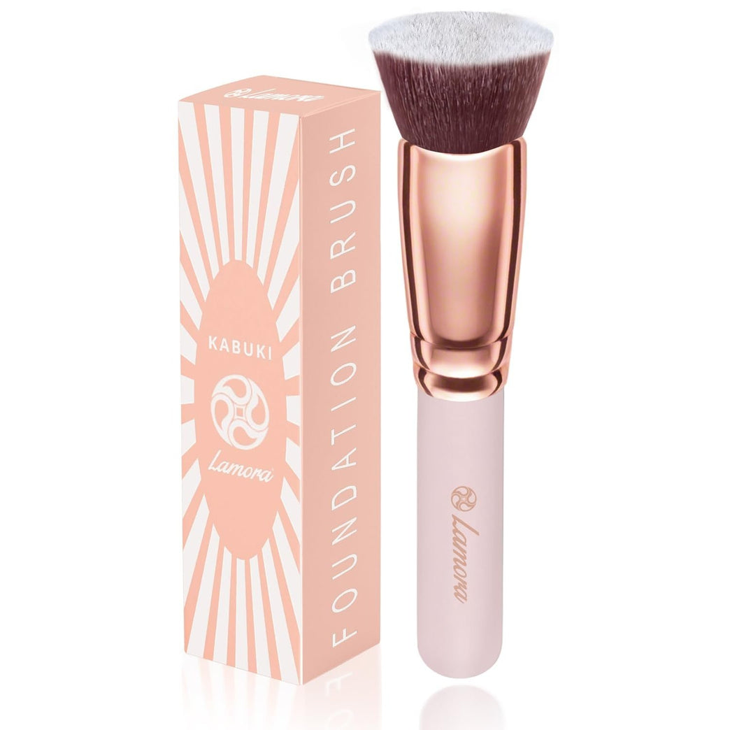 Superior Quality Kabuki Flat Top Makeup Brush - Ideal for Liquid, Cream & Powder Cosmetics