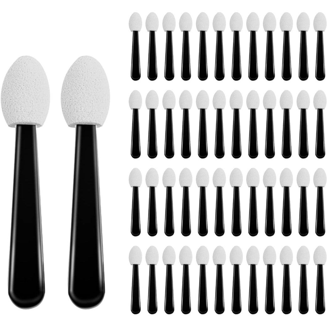 Disposable Eyeshadow Sponge Brush Set - Pack of 50 Makeup Applicators for Eyes, Lips, and Face