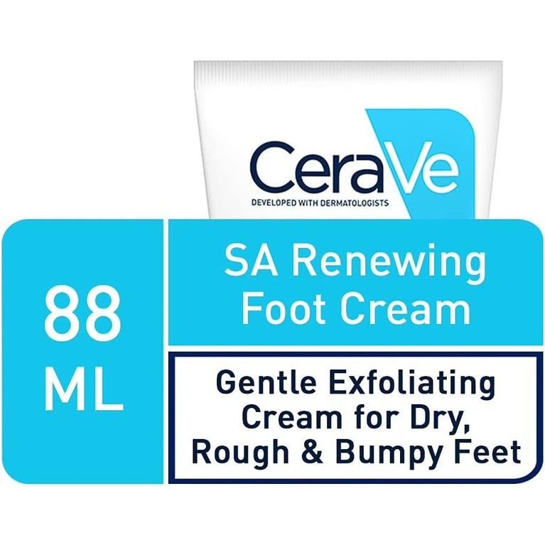 CeraVe Intensive Foot Care Cream with Salicylic Acid & Triple Ceramide Blend for Extremely Dry, Rough Feet - 88ml