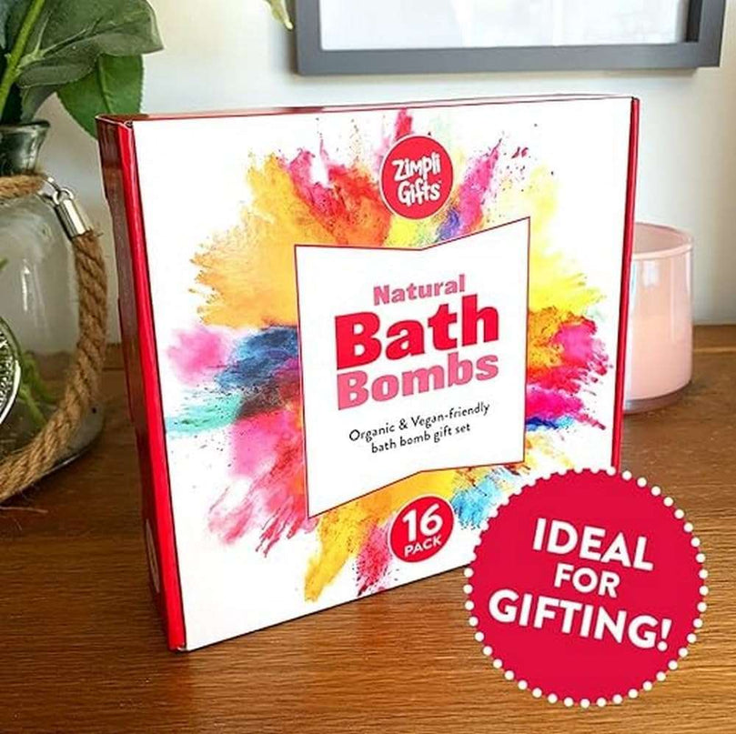 8 x Bath Bombs Value Women's Set, Handmade, Moisturising, Vegan & Cruelty Free, Beauty Spa Gift Set, Bath Fizzers, for Women, Girls, Her, Girlfriend, Packaging May Vary