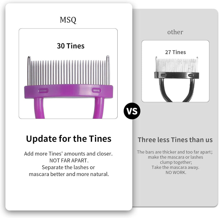 Eyelash Grooming Tool with Curved Comb for Flawless Mascara Application