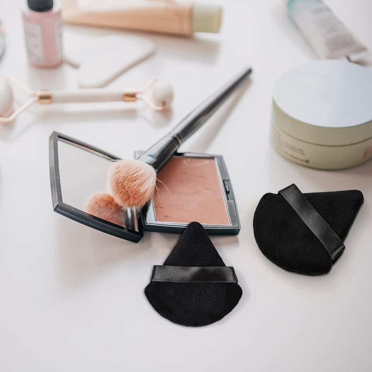 Flawless Finish Makeup Powder Puffs - 9Pcs Dual-Use Triangle Tools for Precision Application