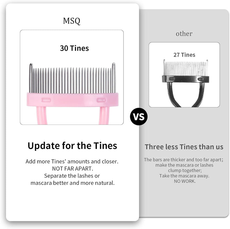 Eyelash Grooming Tool with Curved Comb for Flawless Mascara Application