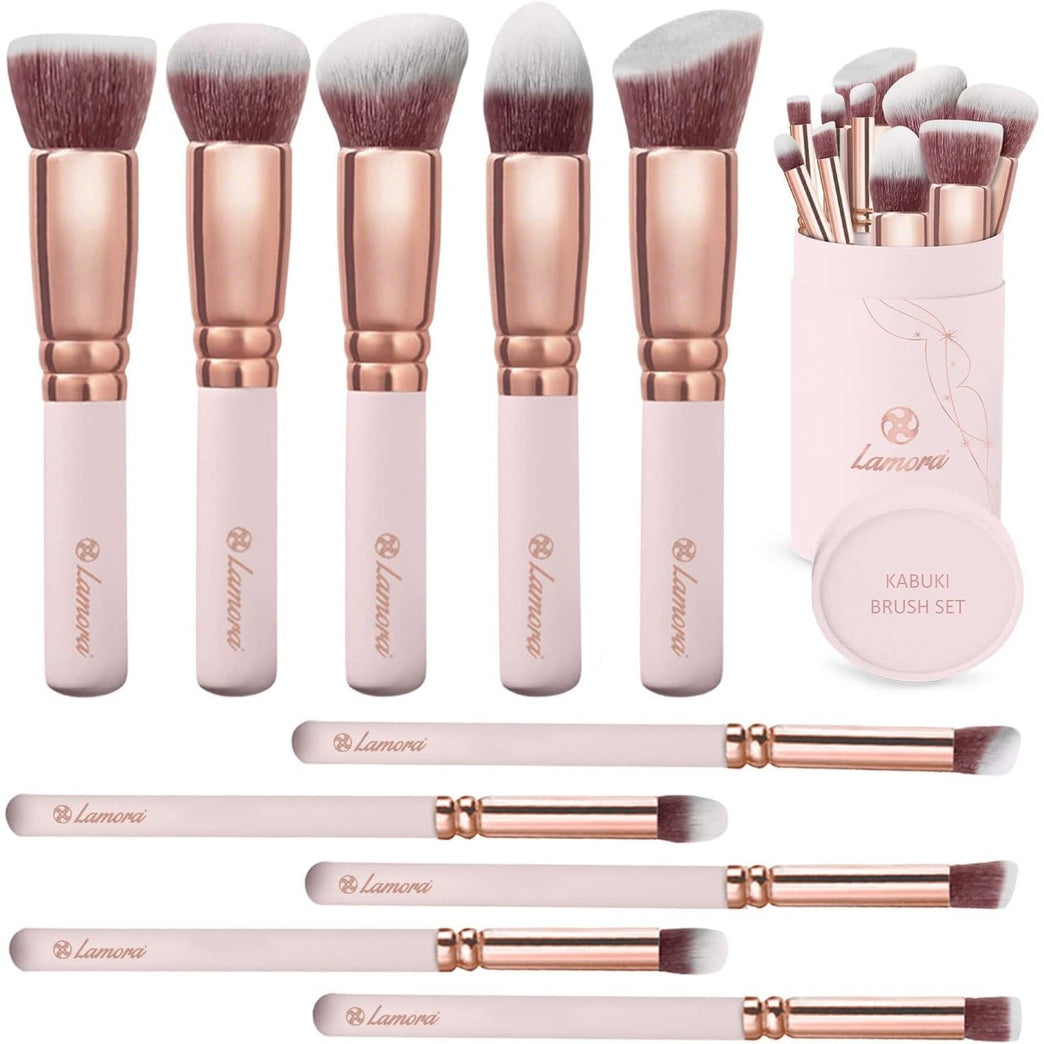 10 Synthetic Brushes for Face and Eye Makeup for Flawless Application of Liquid, Cream, and Powder Products