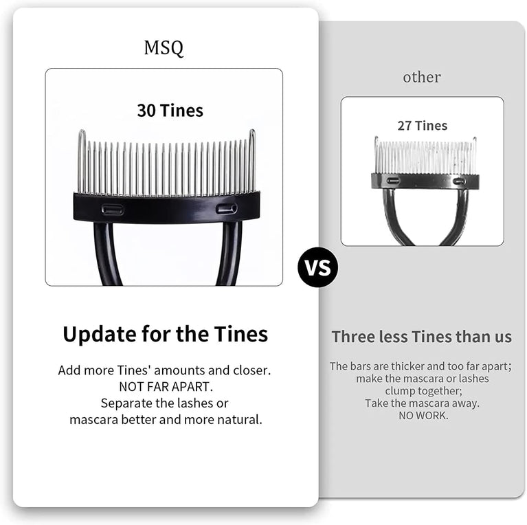 Eyelash Grooming Tool with Curved Comb for Flawless Mascara Application