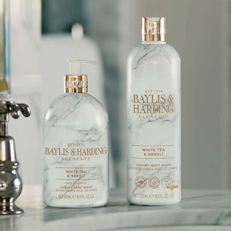 Baylis & Harding Elements White Tea & Neroli Hand Wash, 500 ml (Pack of 3) - Vegan Friendly