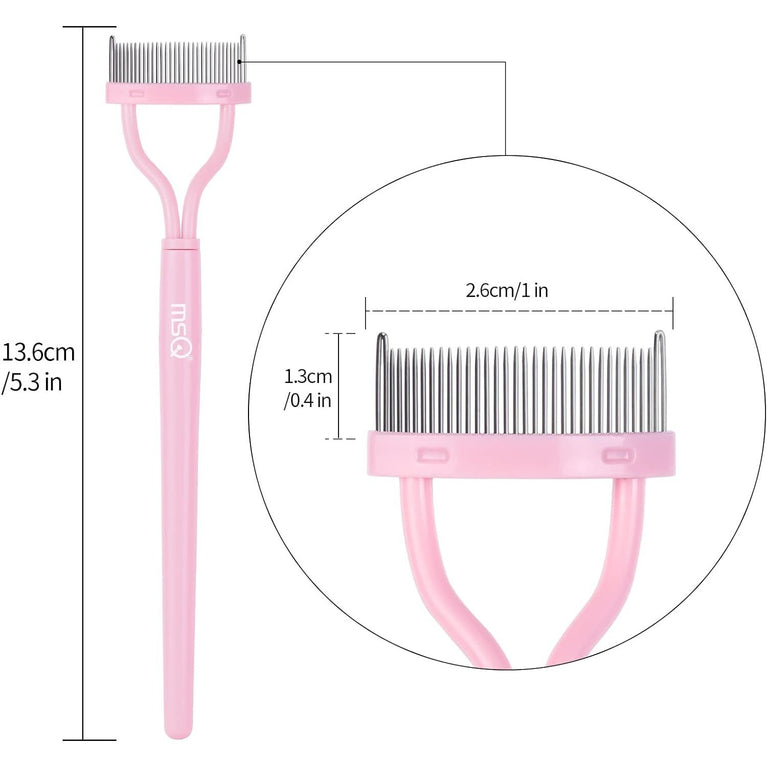 Eyelash Grooming Tool with Curved Comb for Flawless Mascara Application