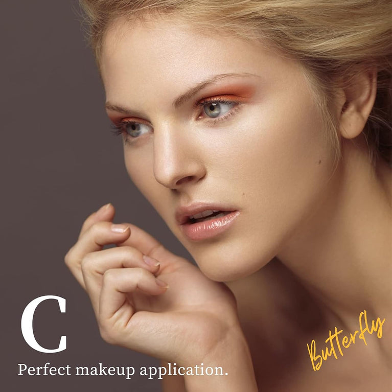 6-Color Butterfly Eyeshadow Palette - Waterproof, Long-Lasting and Cruelty-Free with Multiple Textures