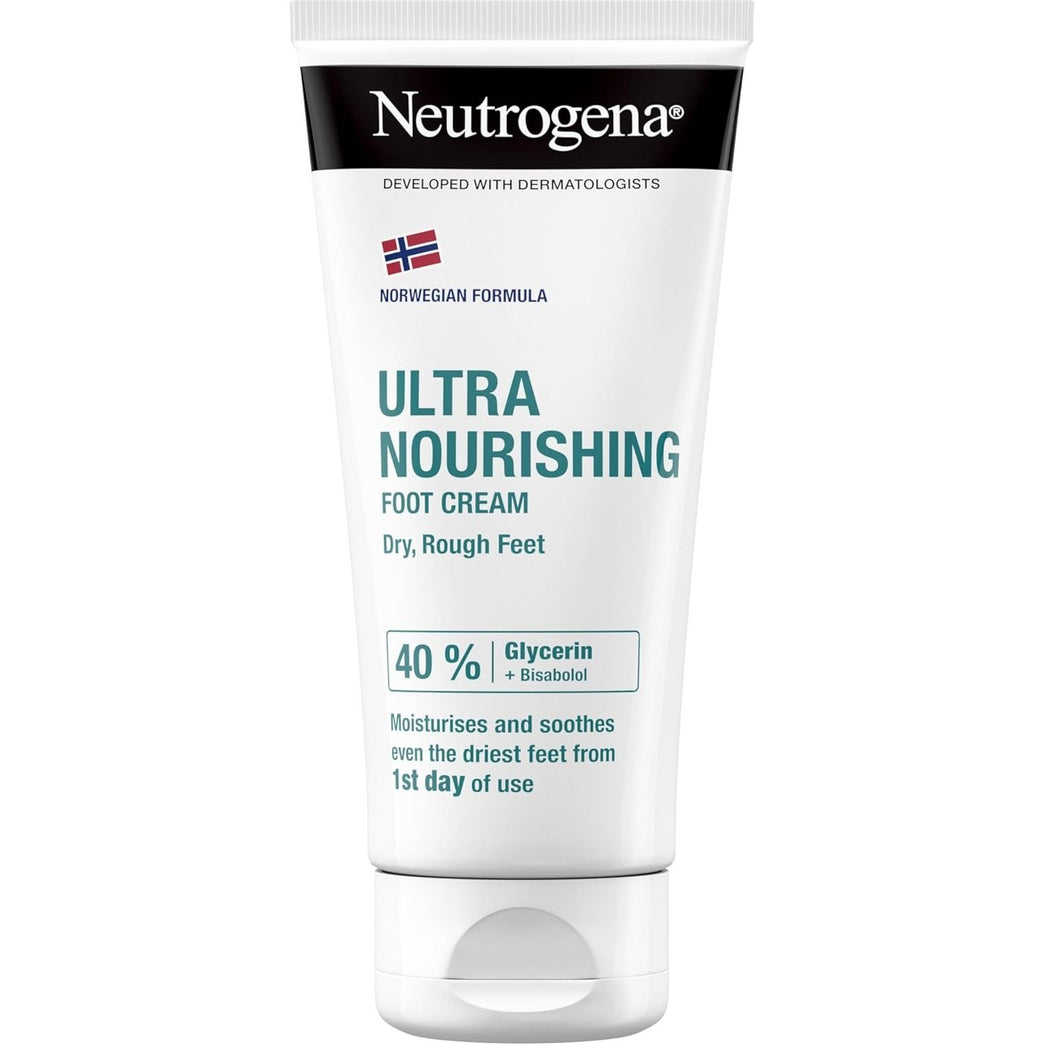 Neutrogena 24-Hour Moisturizing Foot Cream for Dry and Damaged Feet, 100 ml