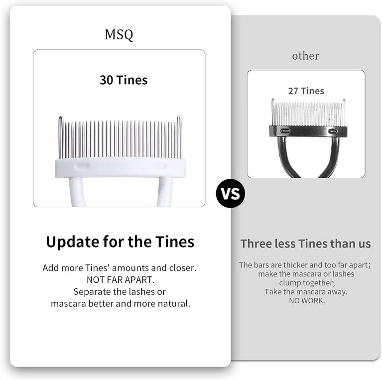 Eyelash Grooming Tool with Curved Comb for Flawless Mascara Application