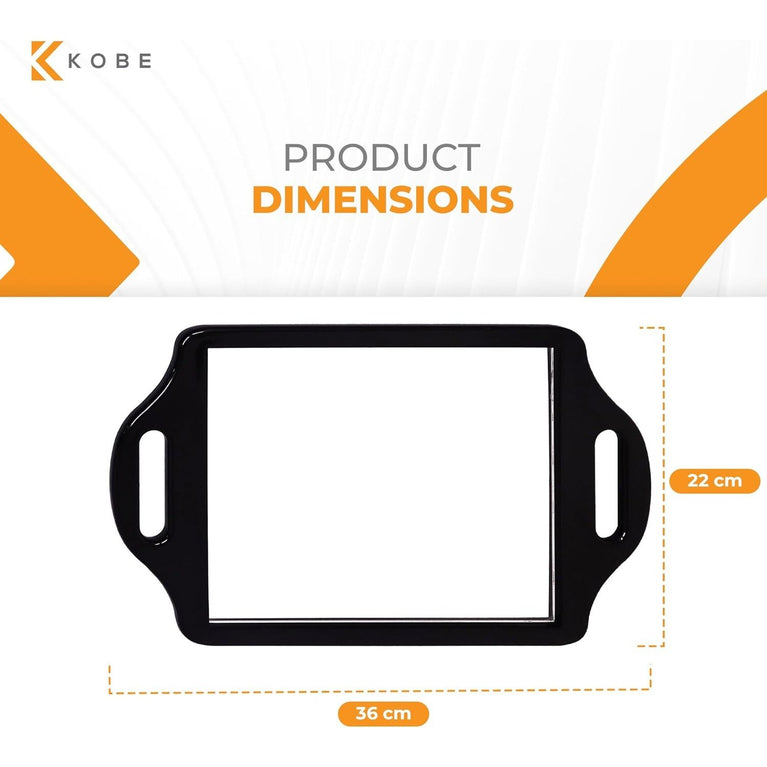 Professional Handheld Mirror - Dual-Handled Grooming Accessory for Barbers, Hairdressers, and Beauty Artist