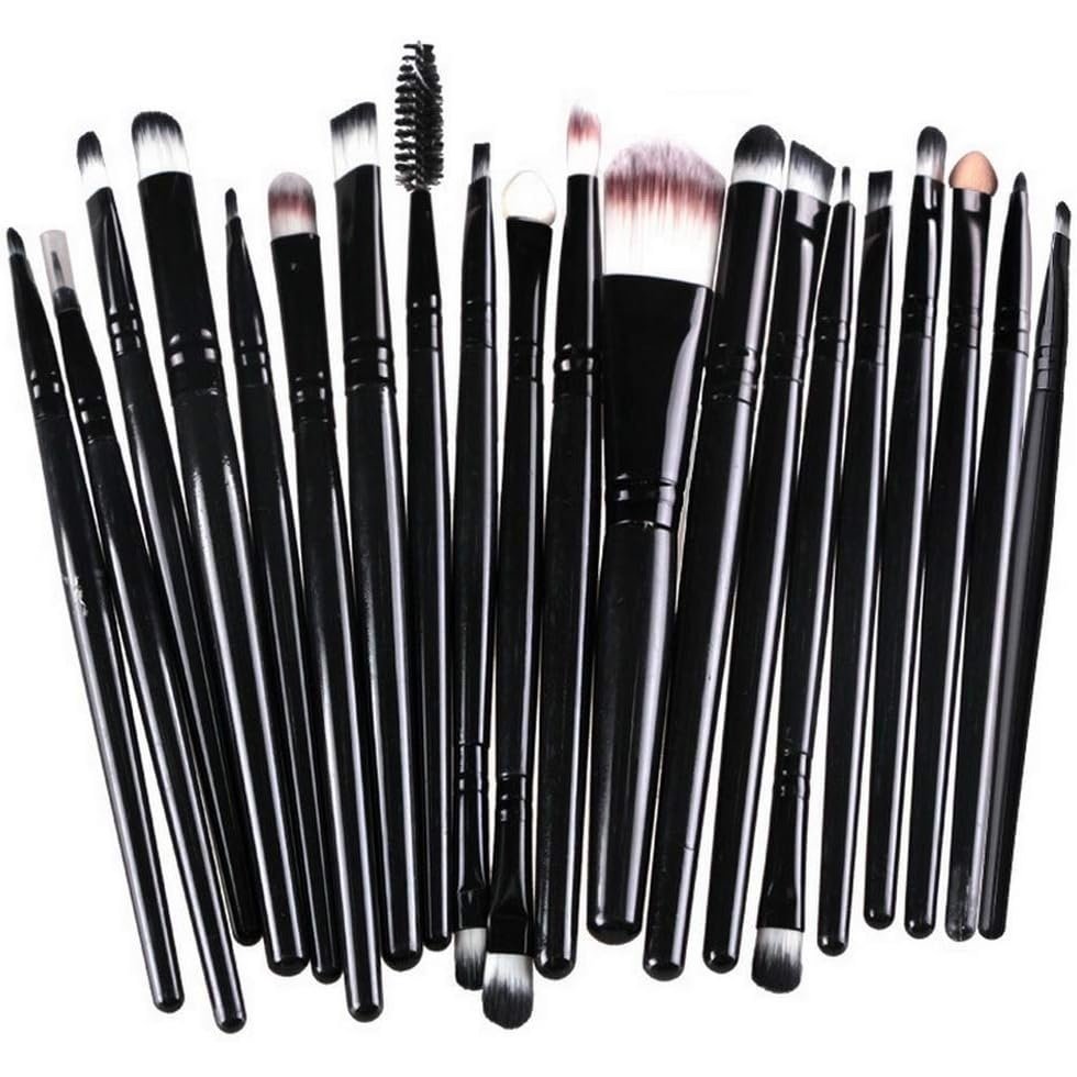 ZHIYE 20-Piece Professional Makeup Brush Set with Soft Synthetic Bristles and Money Back Guarantee