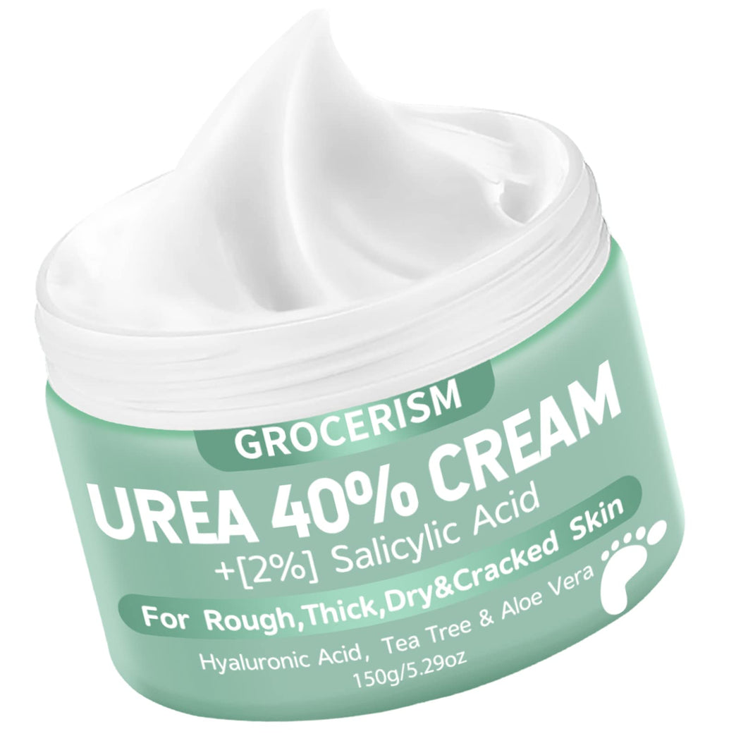 Intensive Moisturizing Urea Foot Cream with Salicylic Acid, Hyaluronic Acid, Tea Tree & Aloe Vera 5.29 oz