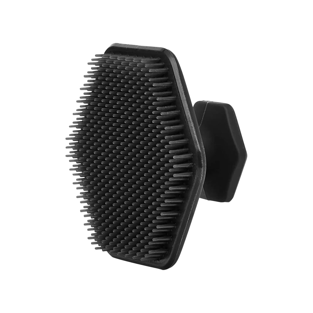 Ultimate Skin Smoothing Silicone Face Scrubber - Compact Black Face Massager Brush and Exfoliator