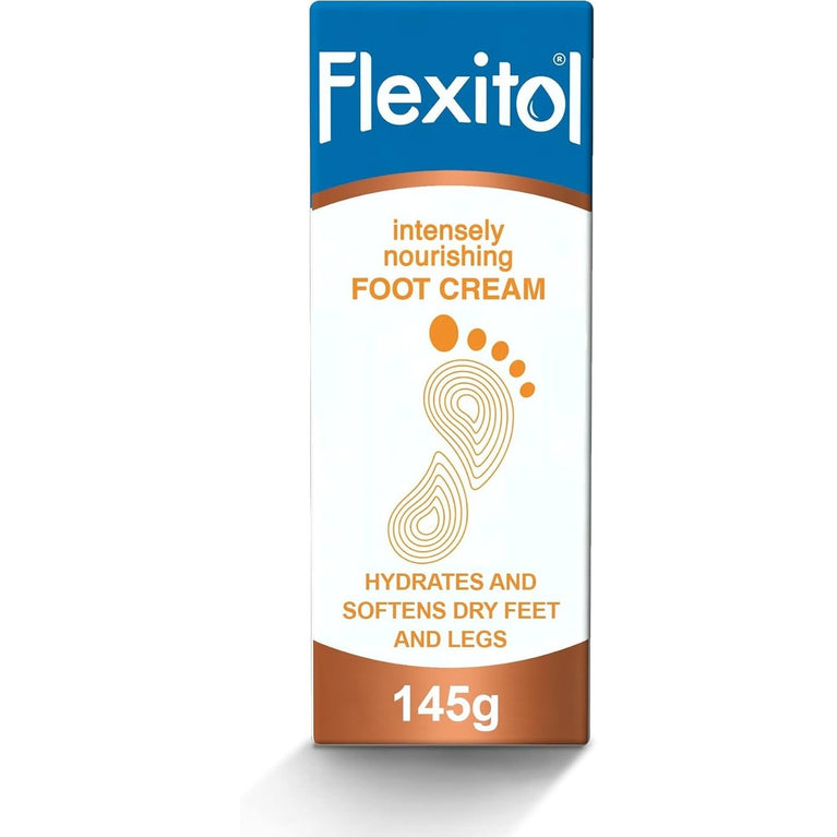 Flexitol Advanced Moisturizing Foot Cream, 145g: Fast-Absorbing Hydration for Smooth, Soft Feet and Legs