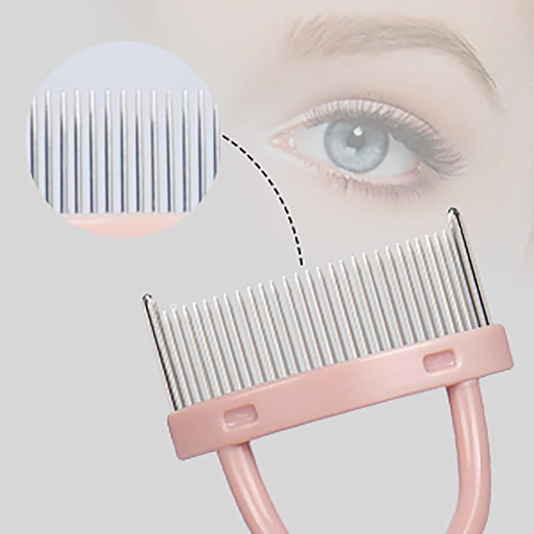 Eyelash Grooming Tool with Curved Comb for Flawless Mascara Application