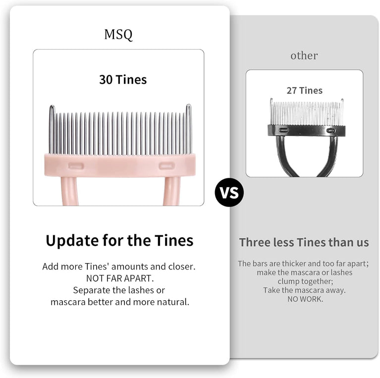 Eyelash Grooming Tool with Curved Comb for Flawless Mascara Application