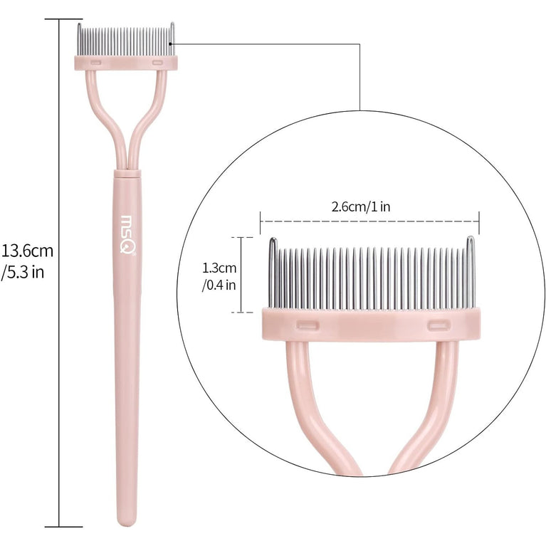 Eyelash Grooming Tool with Curved Comb for Flawless Mascara Application