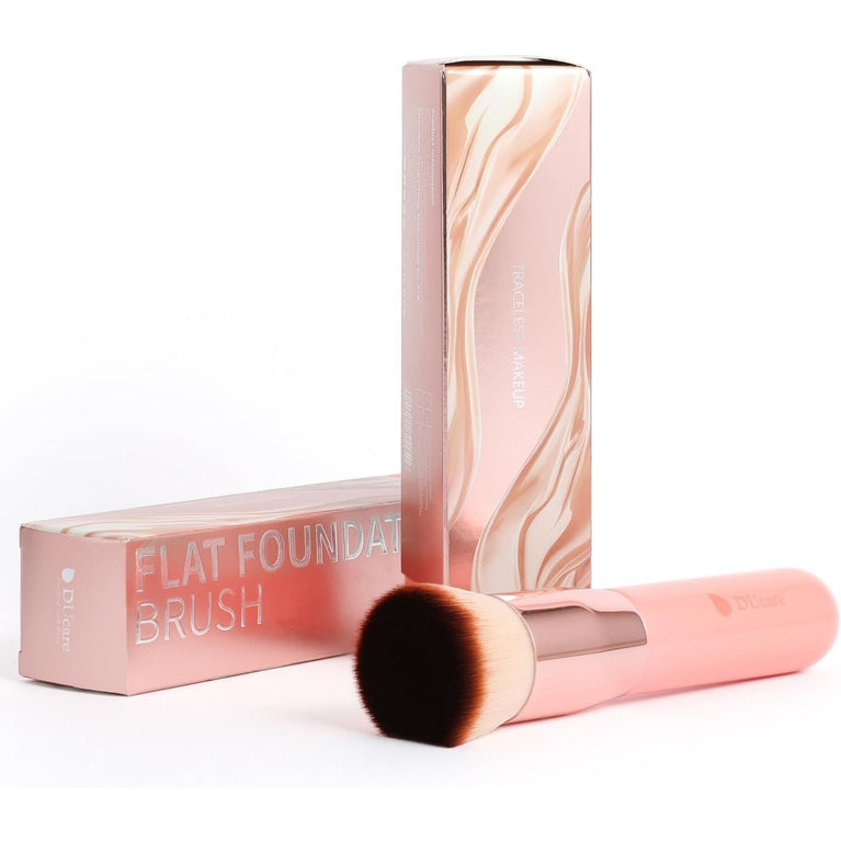Flat Top Design for Effortless Blending of Liquid, Cream and Powder Cosmetics - Perfect for Buffing