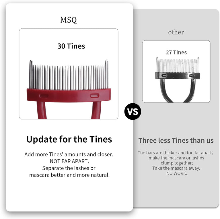 Eyelash Grooming Tool with Curved Comb for Flawless Mascara Application