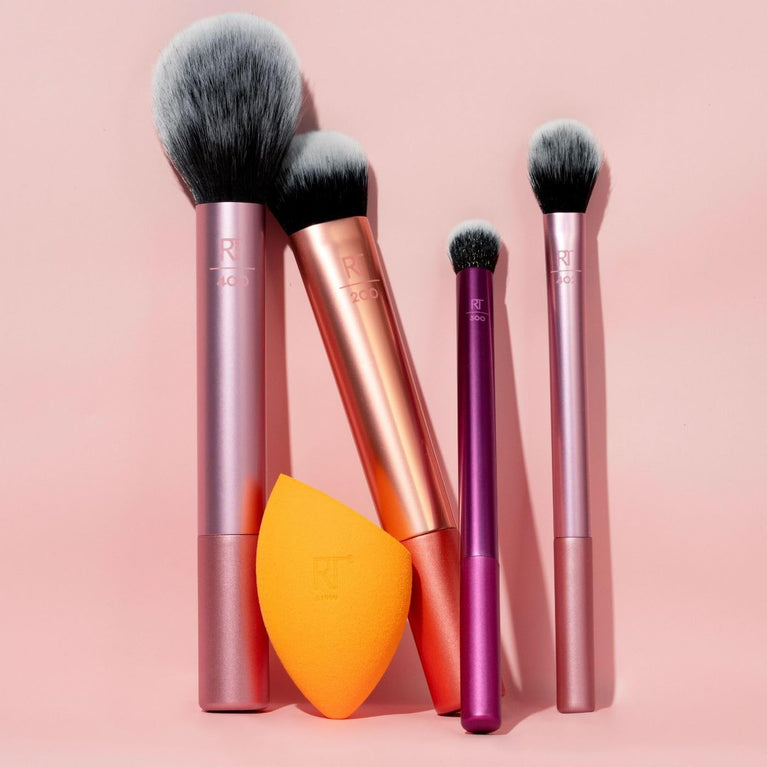 All-In-One Makeup Brush and Sponge Set for Flawless Pro Looks