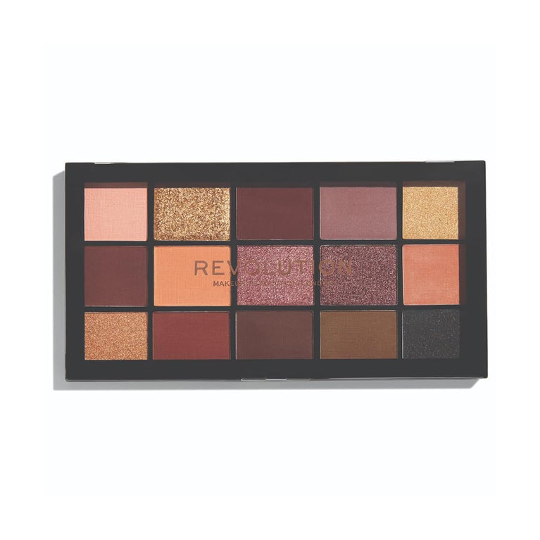 Revolution Beauty London Velvet Rose Eyeshadow Palette - Blendable, Highly Pigmented, 15 Matte & Shimmer Shades