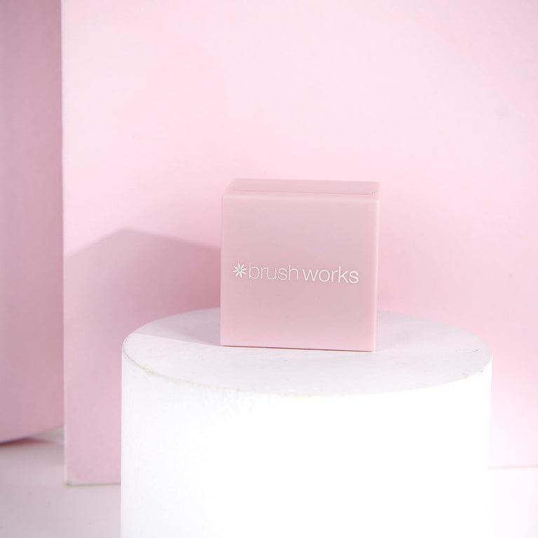 Brushworks Dual-Sized Beauty Pencil Sharpener for Precision Application - Travel Friendly