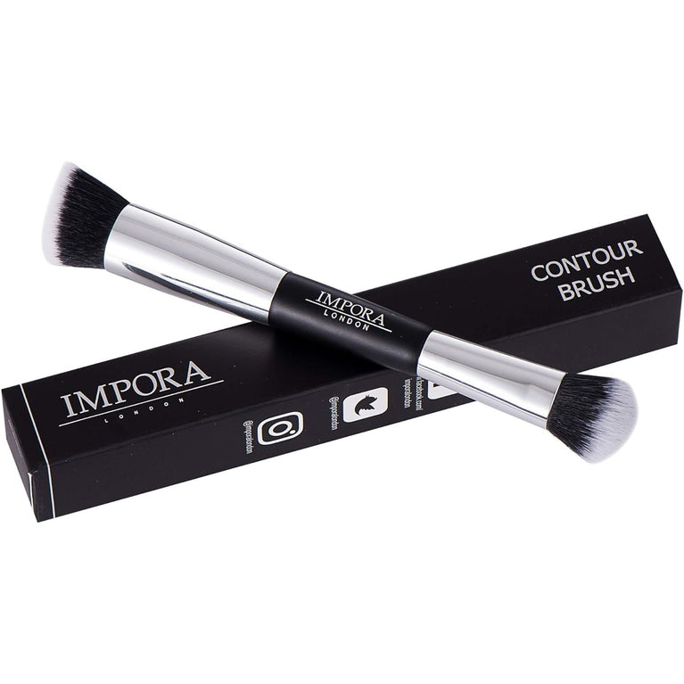 Impora London Double-Sided Foundation Brush - For Buffing, Blending, Contouring and Highlighting