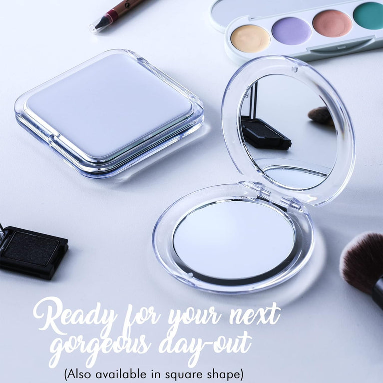 Compact 15X Magnifying Mirror for Travel - Lightweight Handheld Mirror
