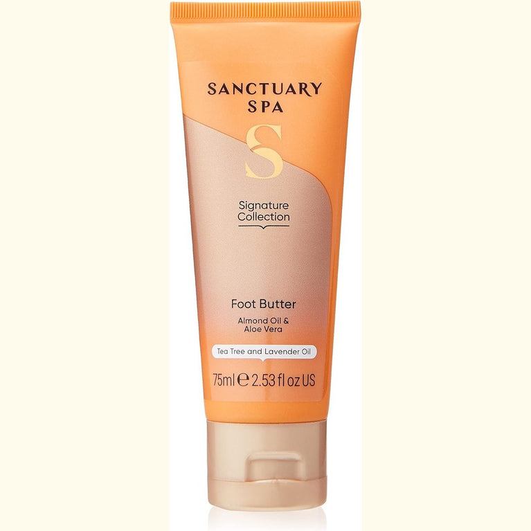 Sanctuary Spa Vegan Foot Cream, Nourishing Foot Butter for Dry Skin, Free from Mineral Oil, 75 ml