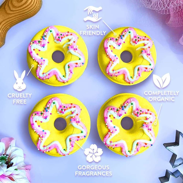 8 x Bath Bombs Value Women's Set, Handmade, Moisturising, Vegan & Cruelty Free, Beauty Spa Gift Set, Bath Fizzers, for Women, Girls, Her, Girlfriend, Packaging May Vary