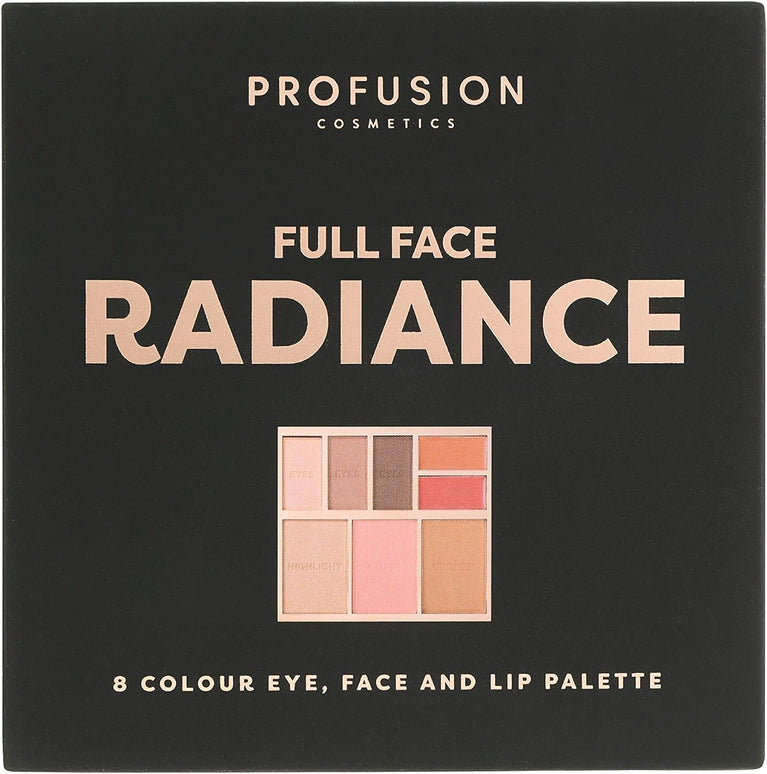Radiance Full Spectrum Palette by Profusion Cosmetics - 8-in-1 Eye, Face & Lip Kit