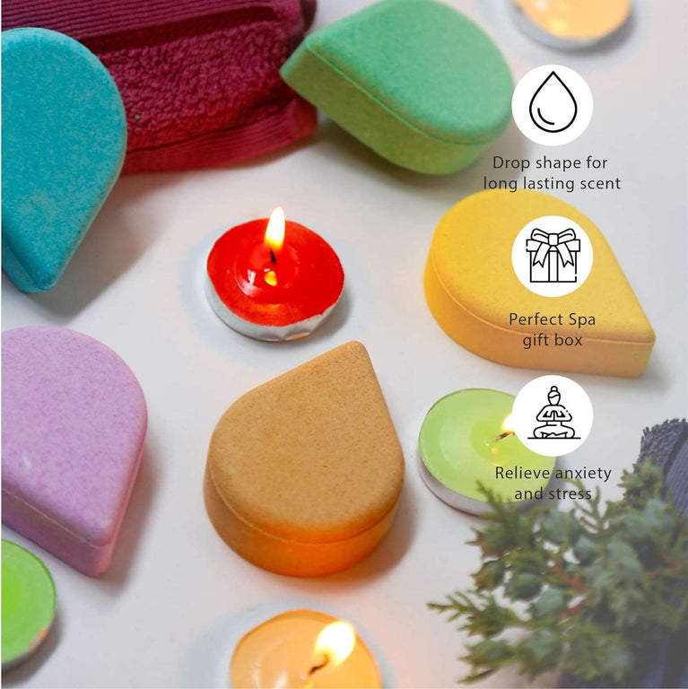Besoft Shower Steamers Aromatherapy - Set of 10 with 2 Essential Oils, Lavender and Eucalyptus Oil | Gifts for her | Gifts for Women | Valentine and Pamper Gifts | Spa