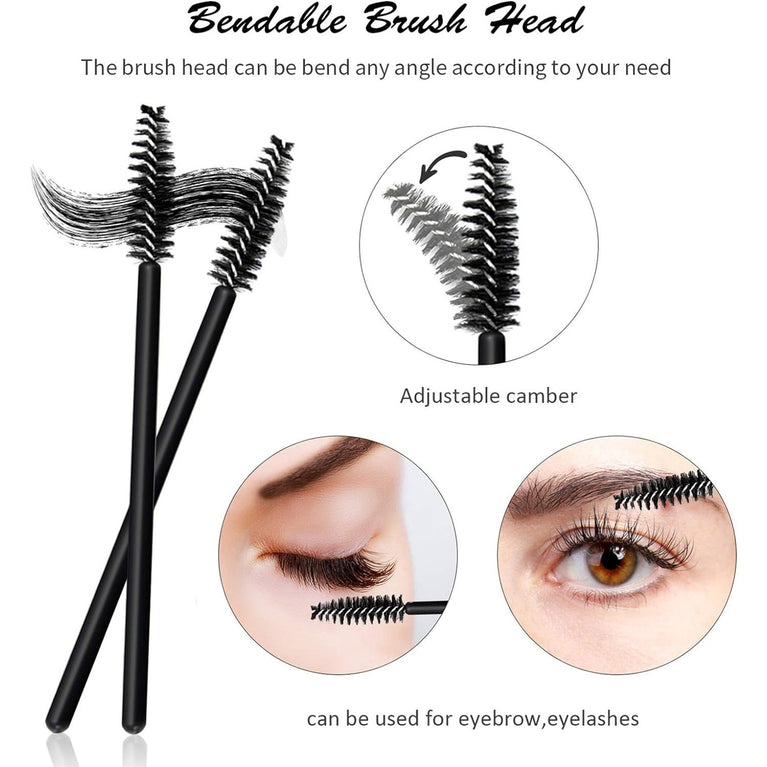 Canvalite All-in-One Makeup Applicator Kit - 300 Pcs Lip, Eyelash and Micro Brushes Set with Disposable Mascara Wands, Lipstick Wands and Micro Makeup Brushes
